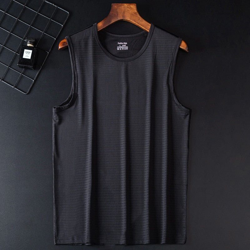 Loose Large Size Wide Shoulder Sports Quick - drying Breathable Sleeveless T-shirt - Sophinity