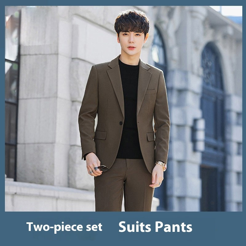 Business Casual Korean-style Slim-fit Trendy High-end Suit Men's Jacket - Sophinity
