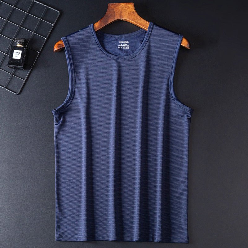 Loose Large Size Wide Shoulder Sports Quick - drying Breathable Sleeveless T-shirt - Sophinity