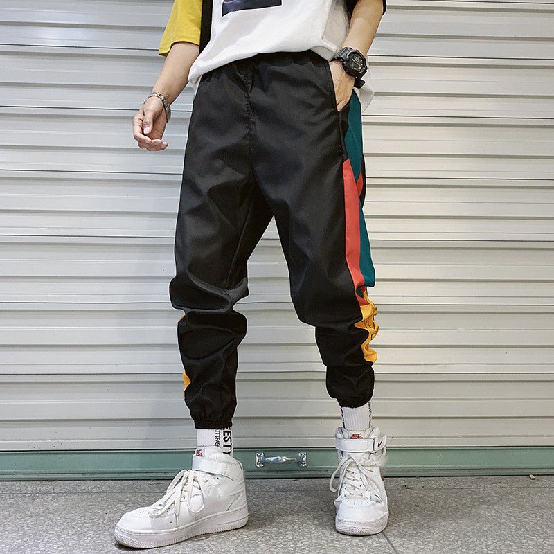 summer men's sports pants Korean version of the trend loose casual Harlan sweatpants men's beam feet pants men's tide - Sophinity