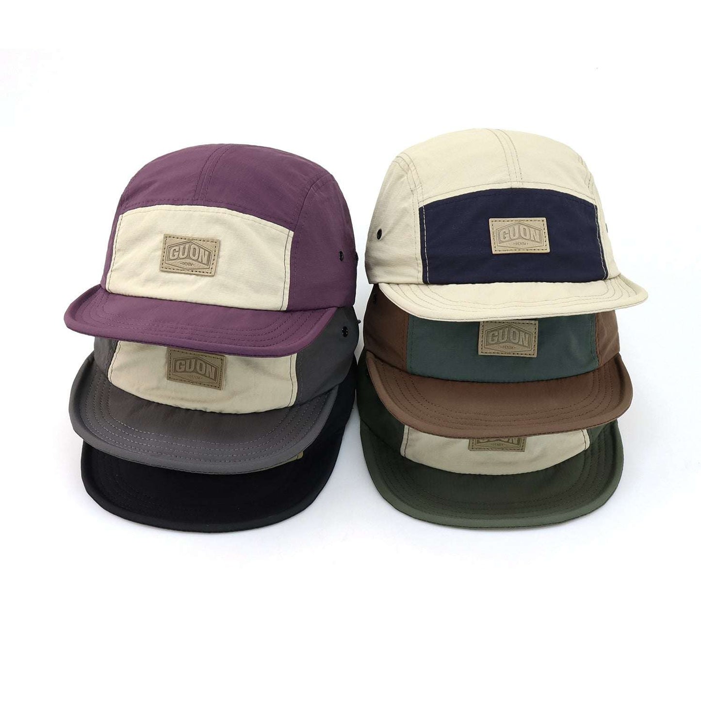 Retro Color Matching Outdoor Four Seasons Soft Brim Baseball Cap - Sophinity