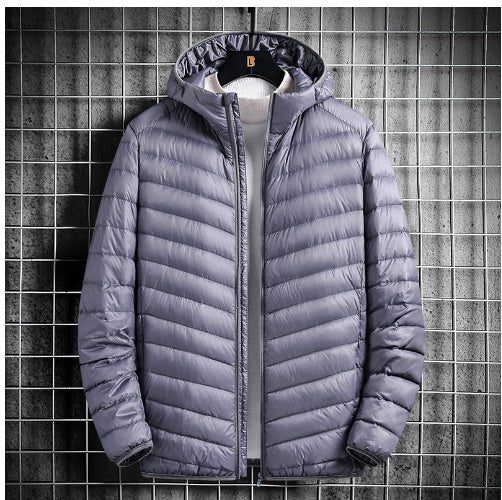 Sheer hooded down jacket - Sophinity