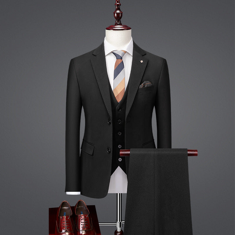 Handsome Slim Fit British Style Business Casual Suit Formal Attire - Sophinity