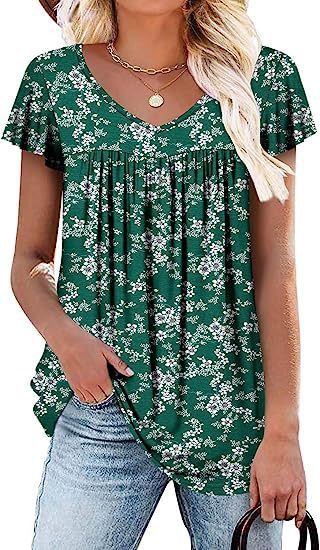 Women's Vest Sleeveless T-shirt Floral Summer Top - Sophinity