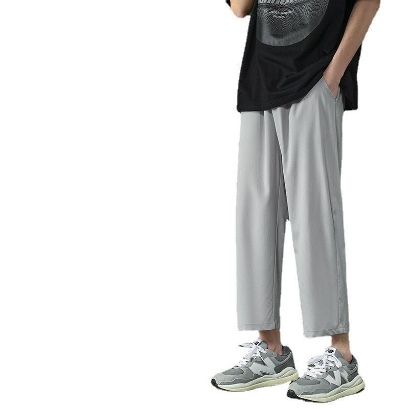 Spring And Summer Thin Cropped Wide - legged Casual Pants Men's Loose - Sophinity