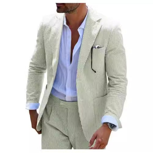Men's Two-piece Suit Seersucker Summer - Sophinity