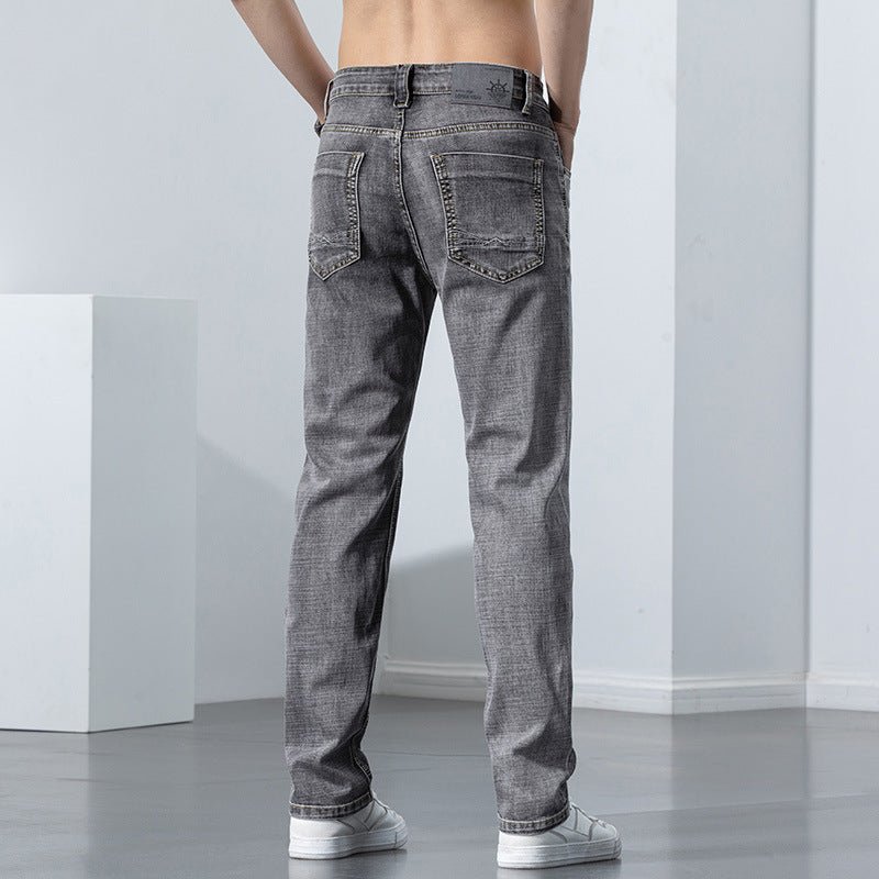 Straight Elastic Trend Versatile Retro Nostalgic Jeans For Men - Sophinity