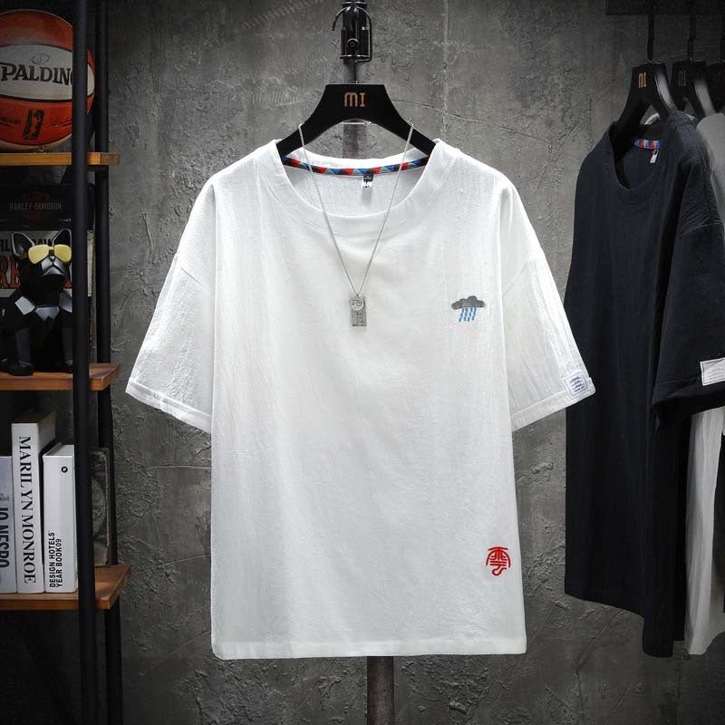 Loose short sleeve cotton T-shirt - Sophinity