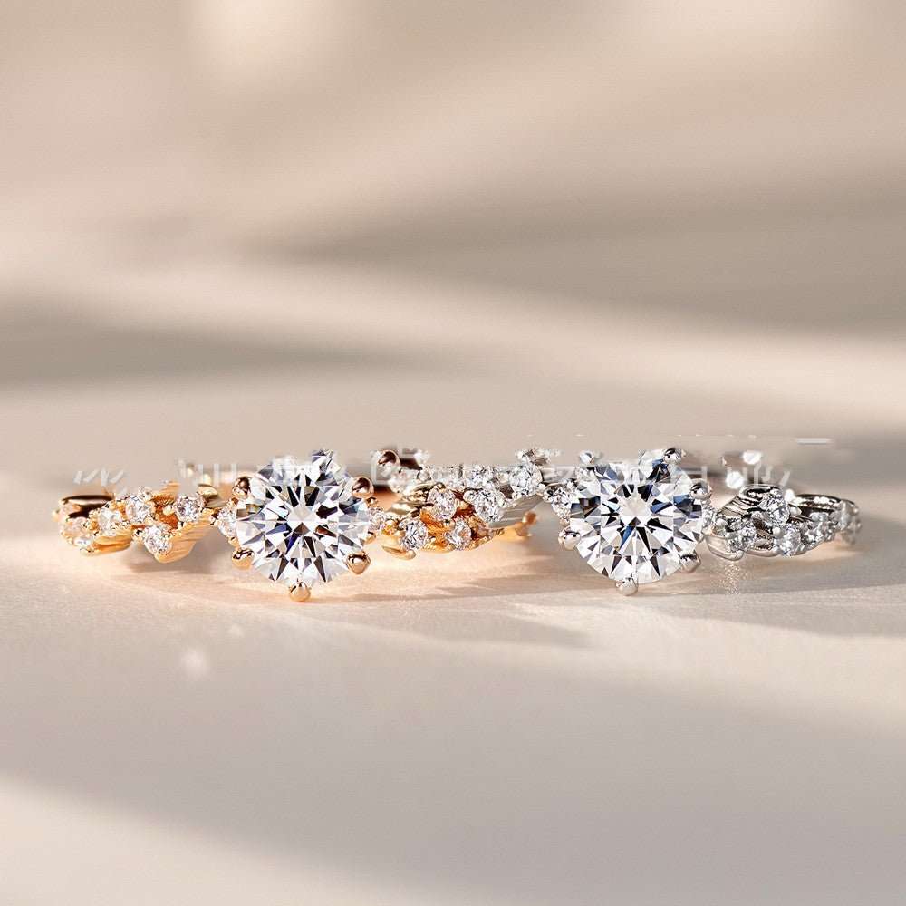 925 Silver Shining Galaxy Diamond Ring For Women - Sophinity