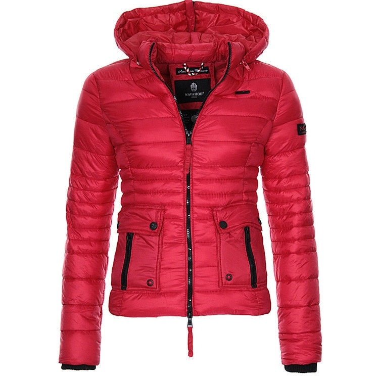 Jackets for Women Winter Red Coat Motorcycle - Sophinity