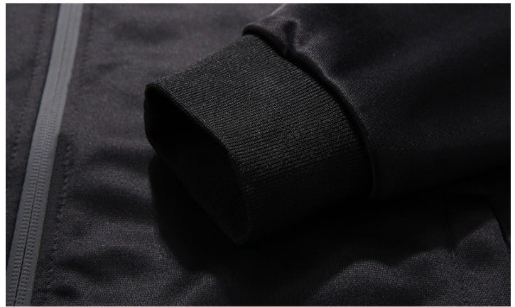 Men's two - piece autumn coat with embroidered stand collar and long sleeves - Sophinity