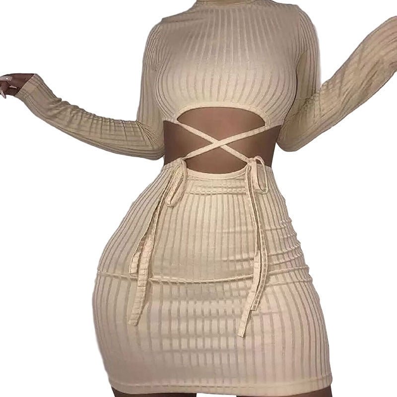 Hollow bag hip dress women - Sophinity