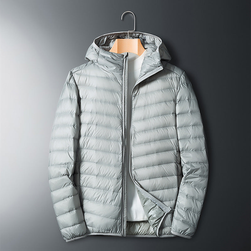 Sheer hooded down jacket - Sophinity