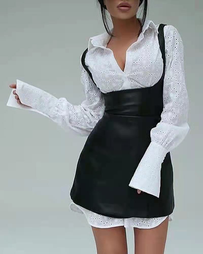 Sleeveless Mini Black Spaghetti Dress - Sophinity