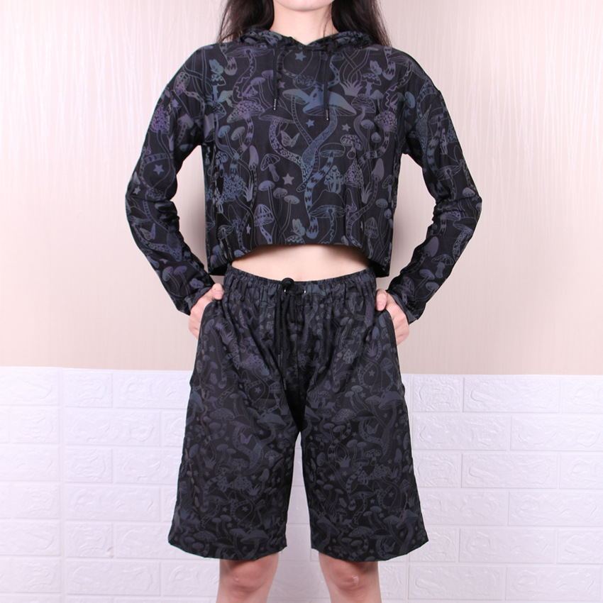New Mushroom Reflective Hoodies Women - Sophinity
