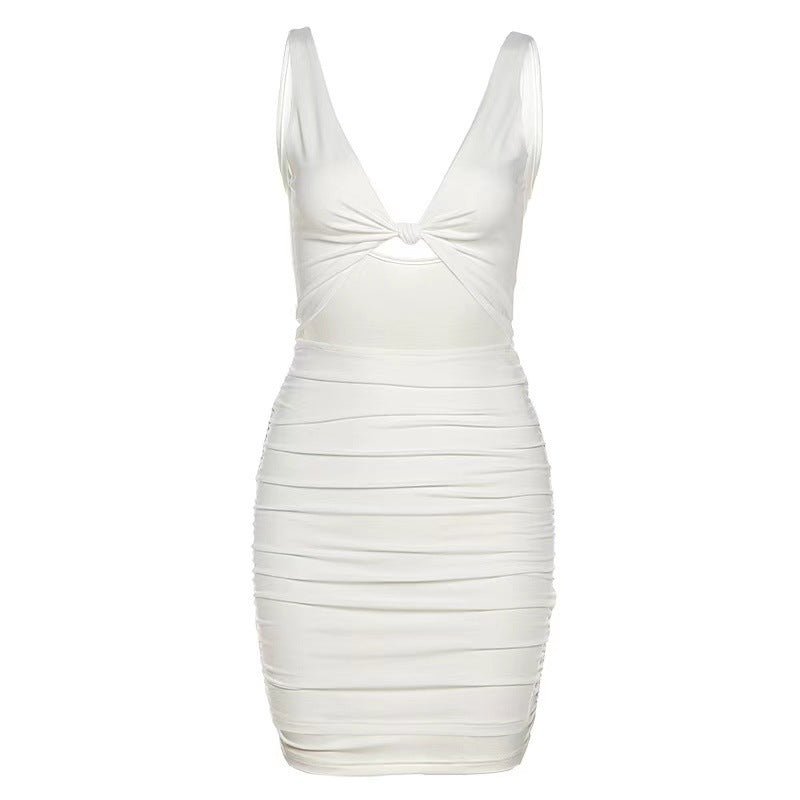 Women's Knotted Hollow - out Sheath Dress - Sophinity