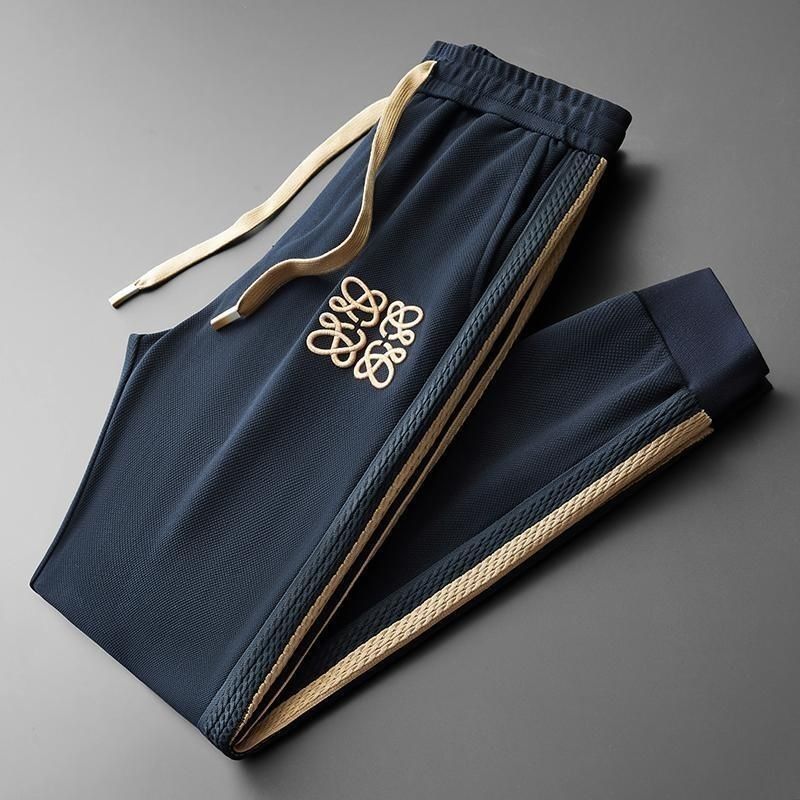 Autumn Light Luxury Ribbon Matching Embroidery Personality Sports Casual Harem Sweatpants - Sophinity