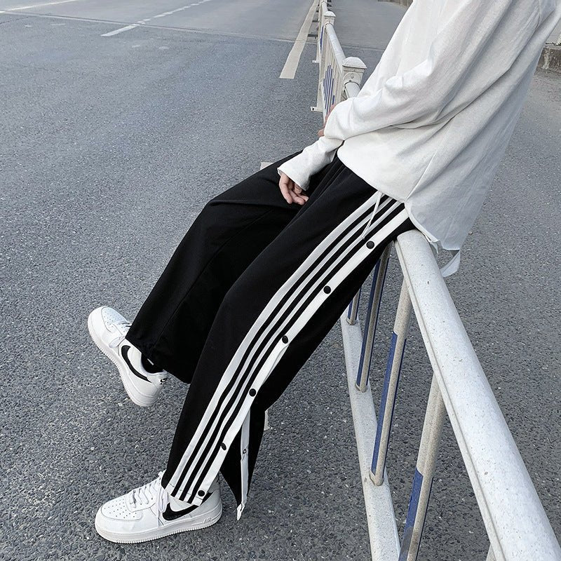 Button - up Men's Trendy Basketball Sports Pants - Sophinity