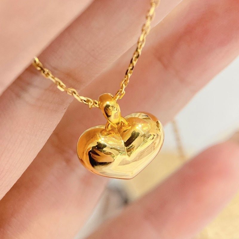 Color Gold Necklace Fashion Heart - shaped Women - Sophinity