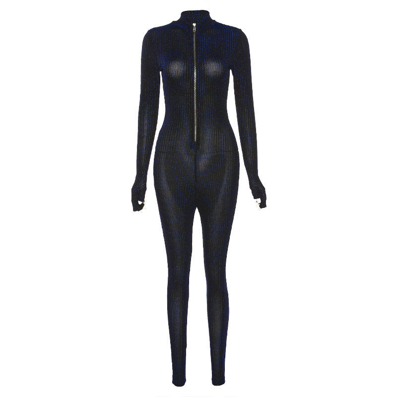 Sheer High Waist Jumpsuit - Sophinity