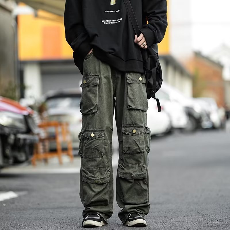 New High Street Vintage Mechanical Style Workwear Casual Trousers