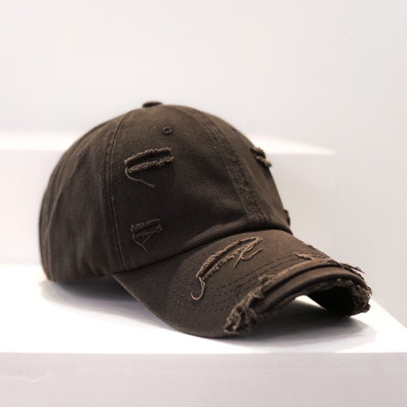 Men's Old Hip Hop Ripped Baseball Hat - Sophinity