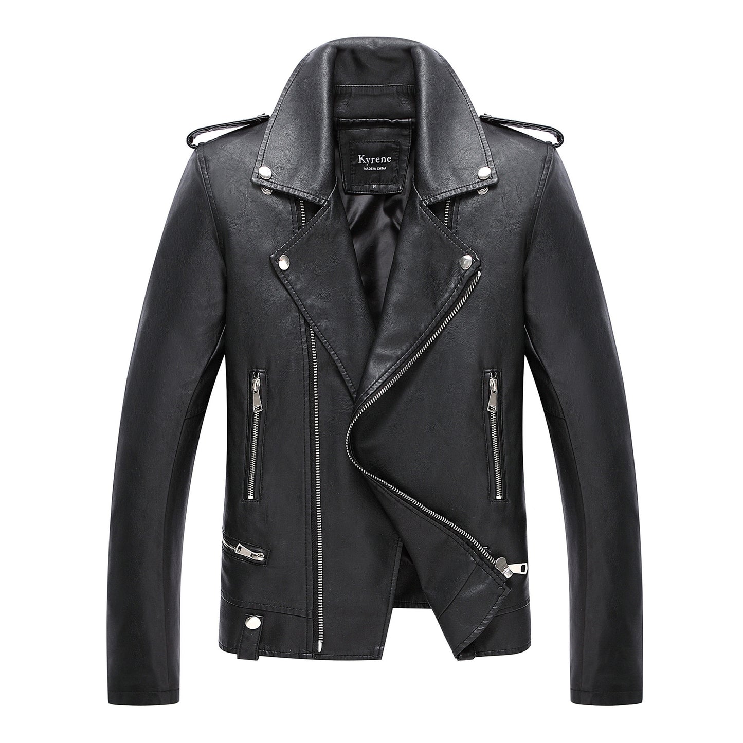 Men's Motorcycle Leather Jacket Jacket - Sophinity