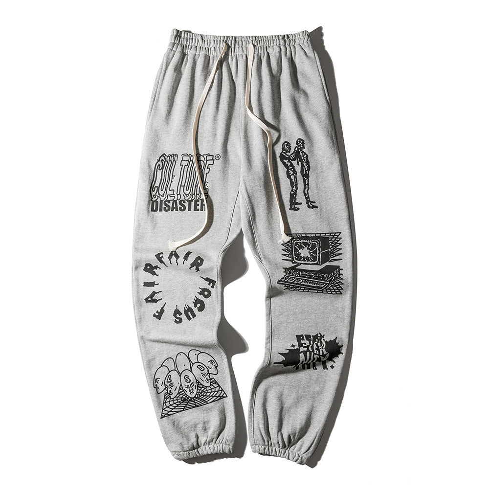 Harajuku Style Street Trend Casual Trousers
