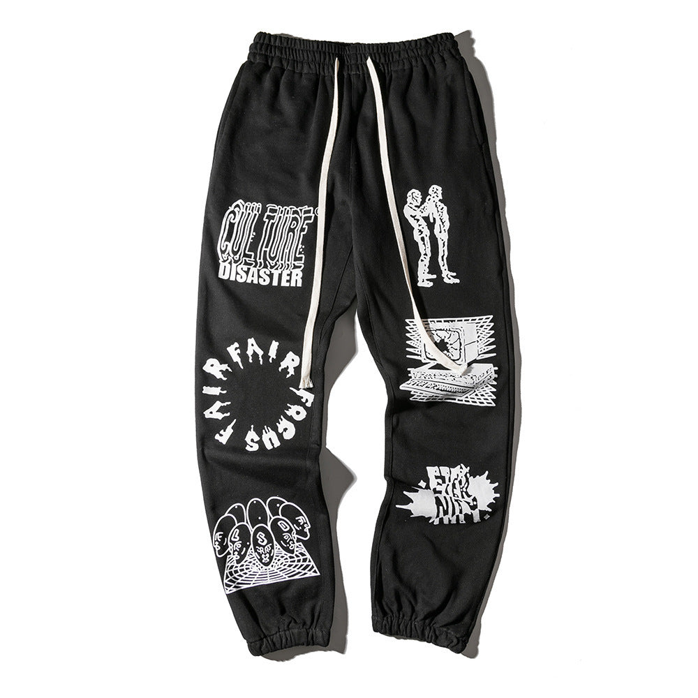 Harajuku Style Street Trend Casual Trousers
