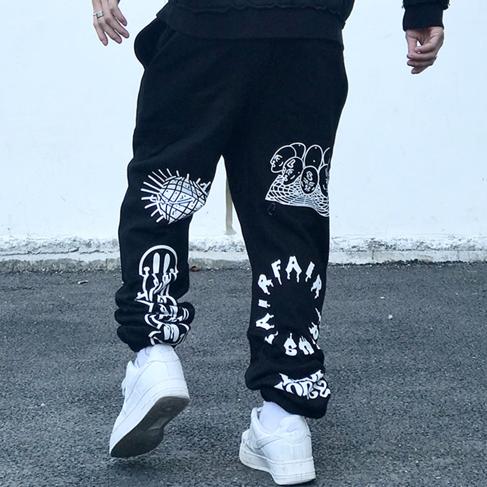 Harajuku Style Street Trend Casual Trousers