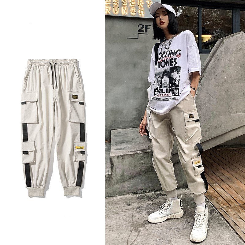 Thin Multi - pocket Overalls Men's Couple Loose - Sophinity