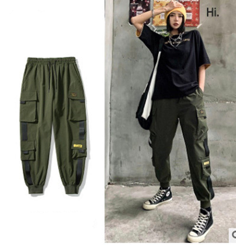 Thin Multi - pocket Overalls Men's Couple Loose - Sophinity