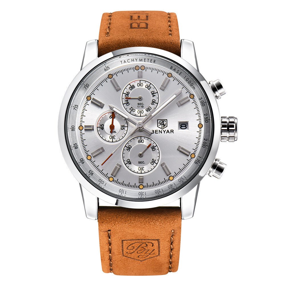 Fashion Casual Watch Mens Watches Men Luxury Brand Quartz Watch Business Leather Men's Watches Clock - Sophinity