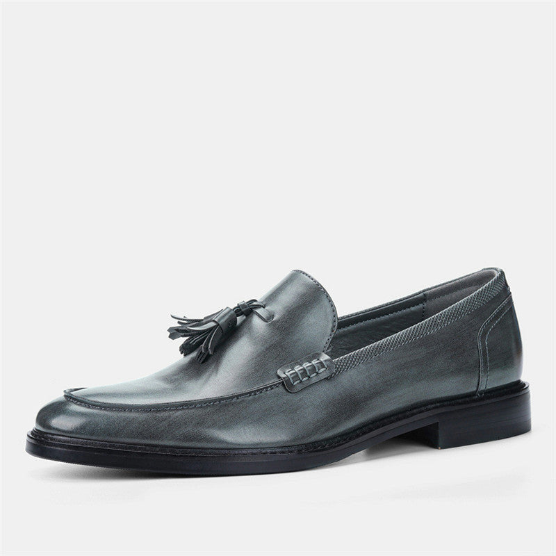 Men Casual Shoes Leather Loafers Business Dress Formal Shoes - Sophinity