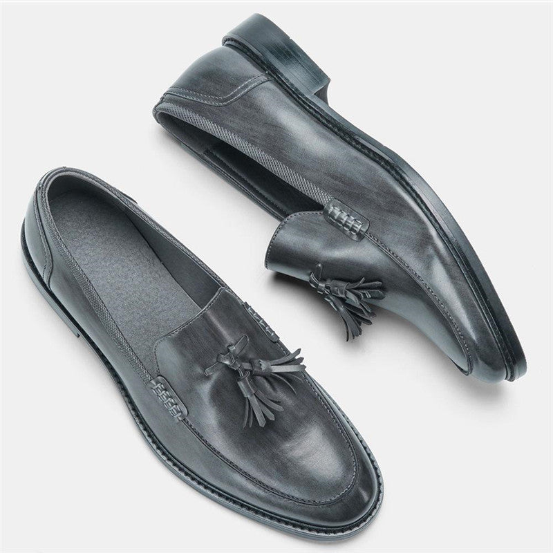Men Casual Shoes Leather Loafers Business Dress Formal Shoes - Sophinity