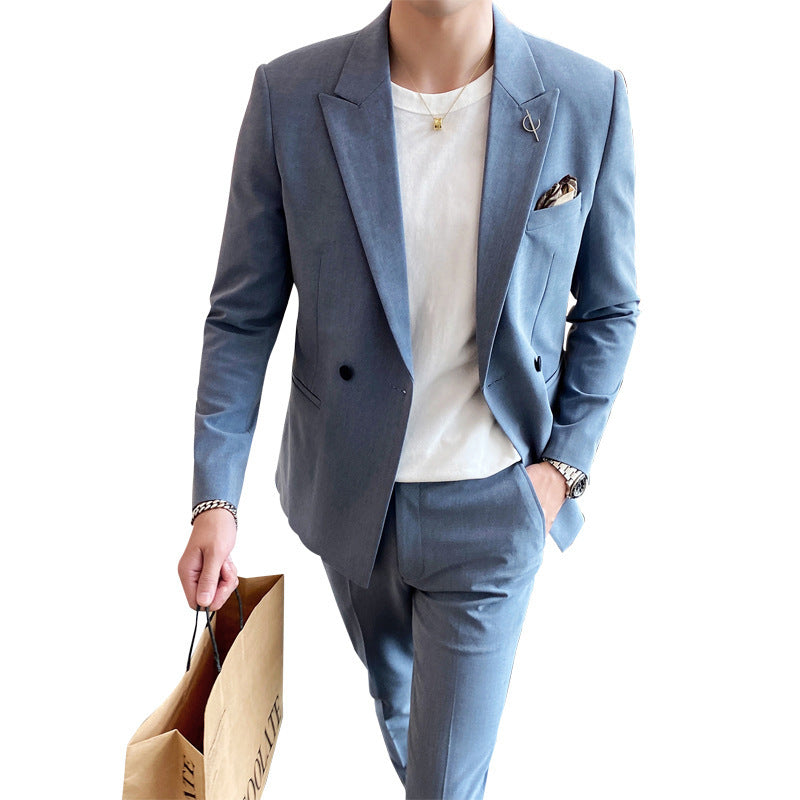 Korean Style Slim-fit Trendy Business Jacket Suit - Sophinity