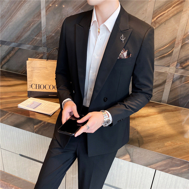 Korean Style Slim-fit Trendy Business Jacket Suit - Sophinity