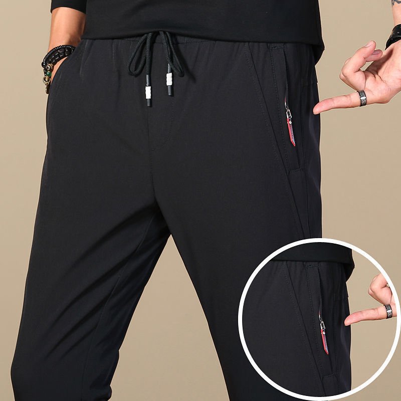 Summer Ice Silk Stretch Casual Pants Boys Quick - Drying Elastic Pants - Sophinity