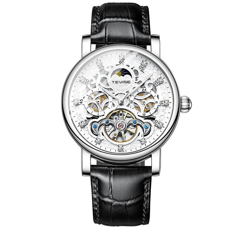 Belt Watch Diamond Hollow Automatic Mechanical Watch Men - Sophinity