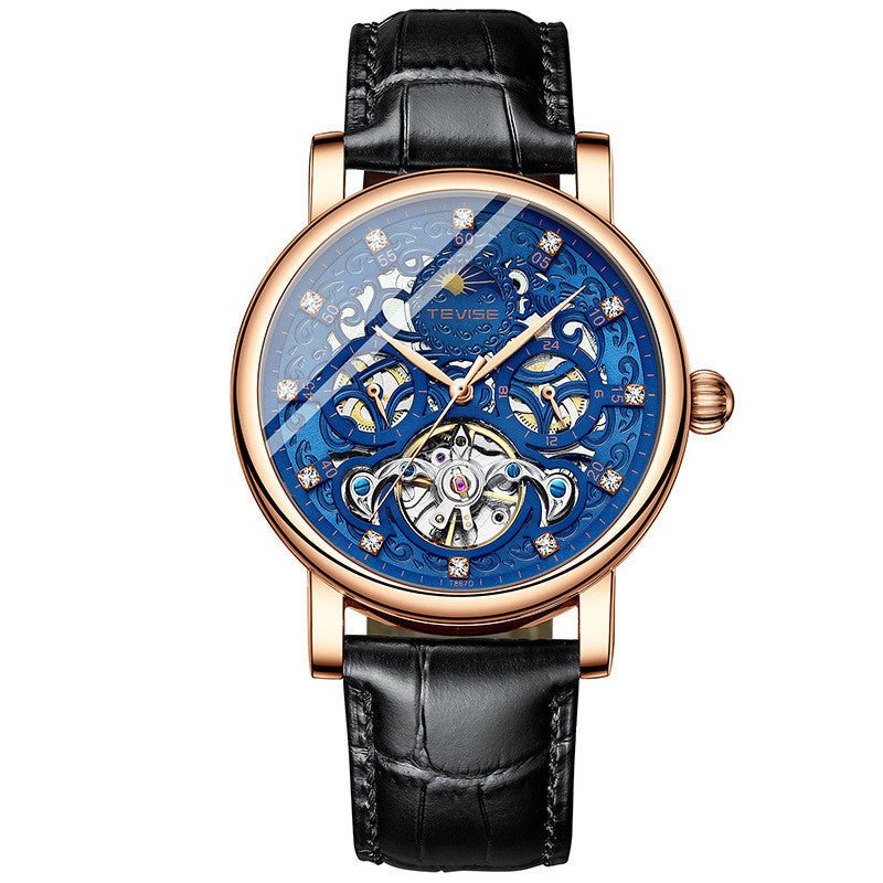 Belt Watch Diamond Hollow Automatic Mechanical Watch Men - Sophinity