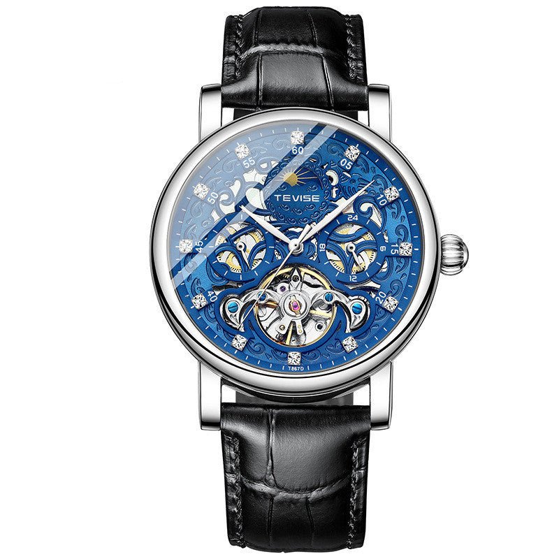 Belt Watch Diamond Hollow Automatic Mechanical Watch Men - Sophinity