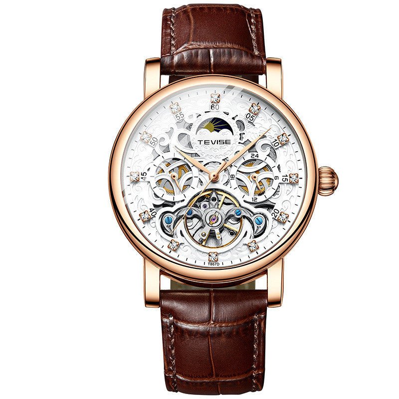 Belt Watch Diamond Hollow Automatic Mechanical Watch Men - Sophinity