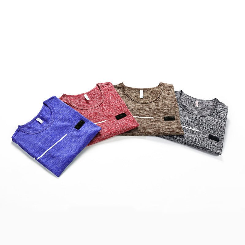 Round Neck Striped Fashion Men's Short Sleeves - Sophinity