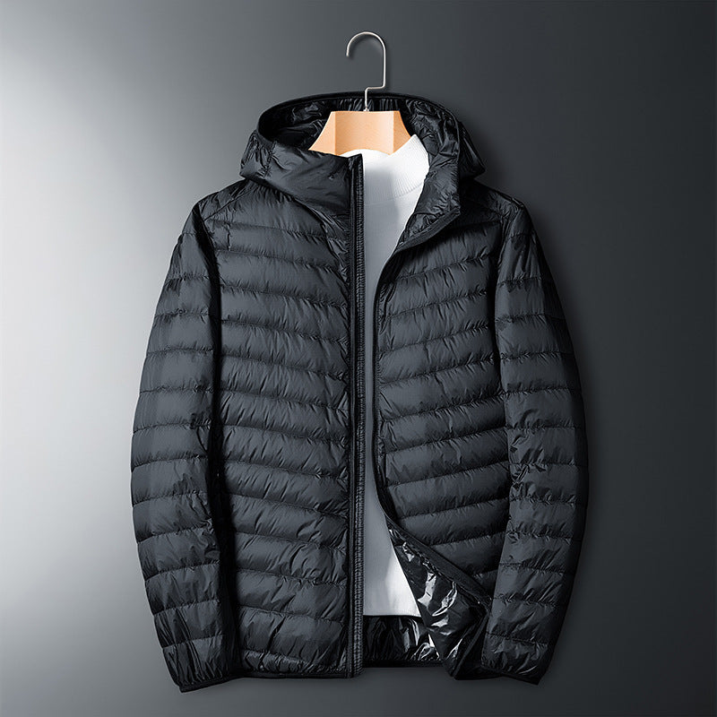 Sheer hooded down jacket - Sophinity