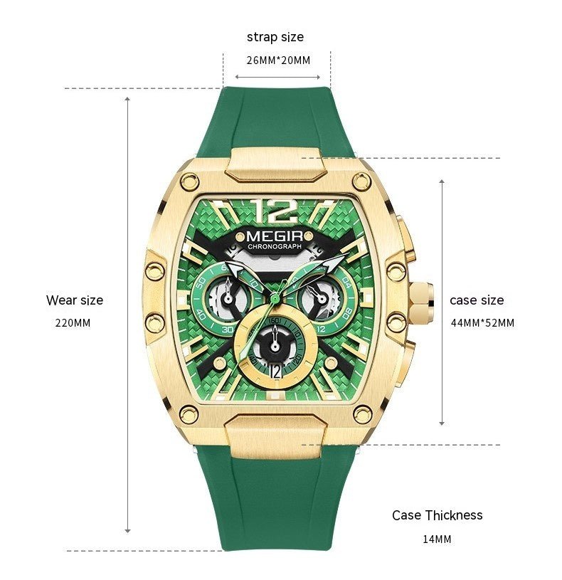 Wine Barrel Men's Multi - function Sports Watch - Sophinity