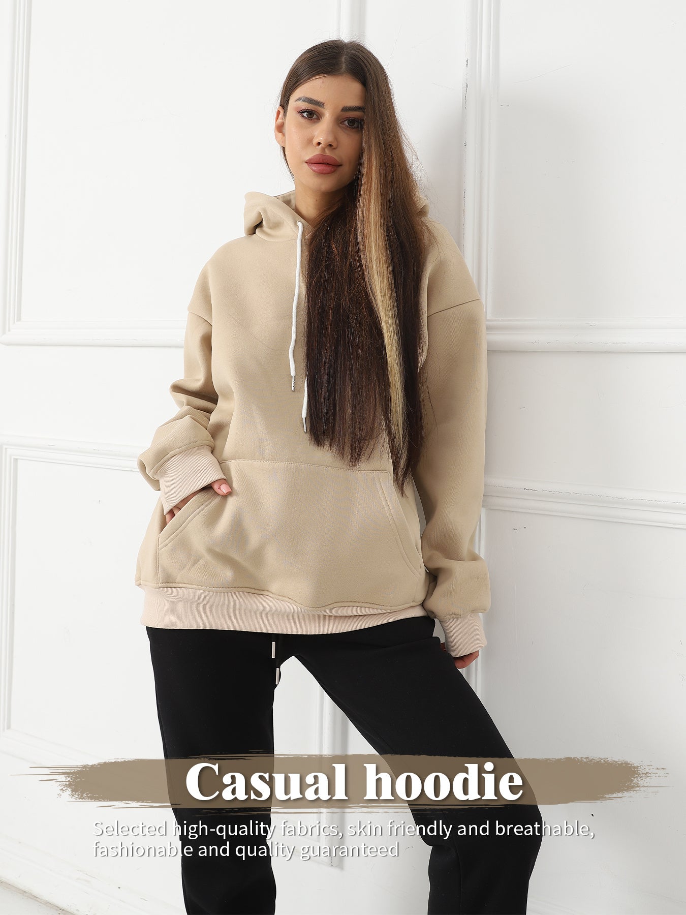 Women's Fashionable Casual Printed Long Sleeved Sweatshirt - Sophinity