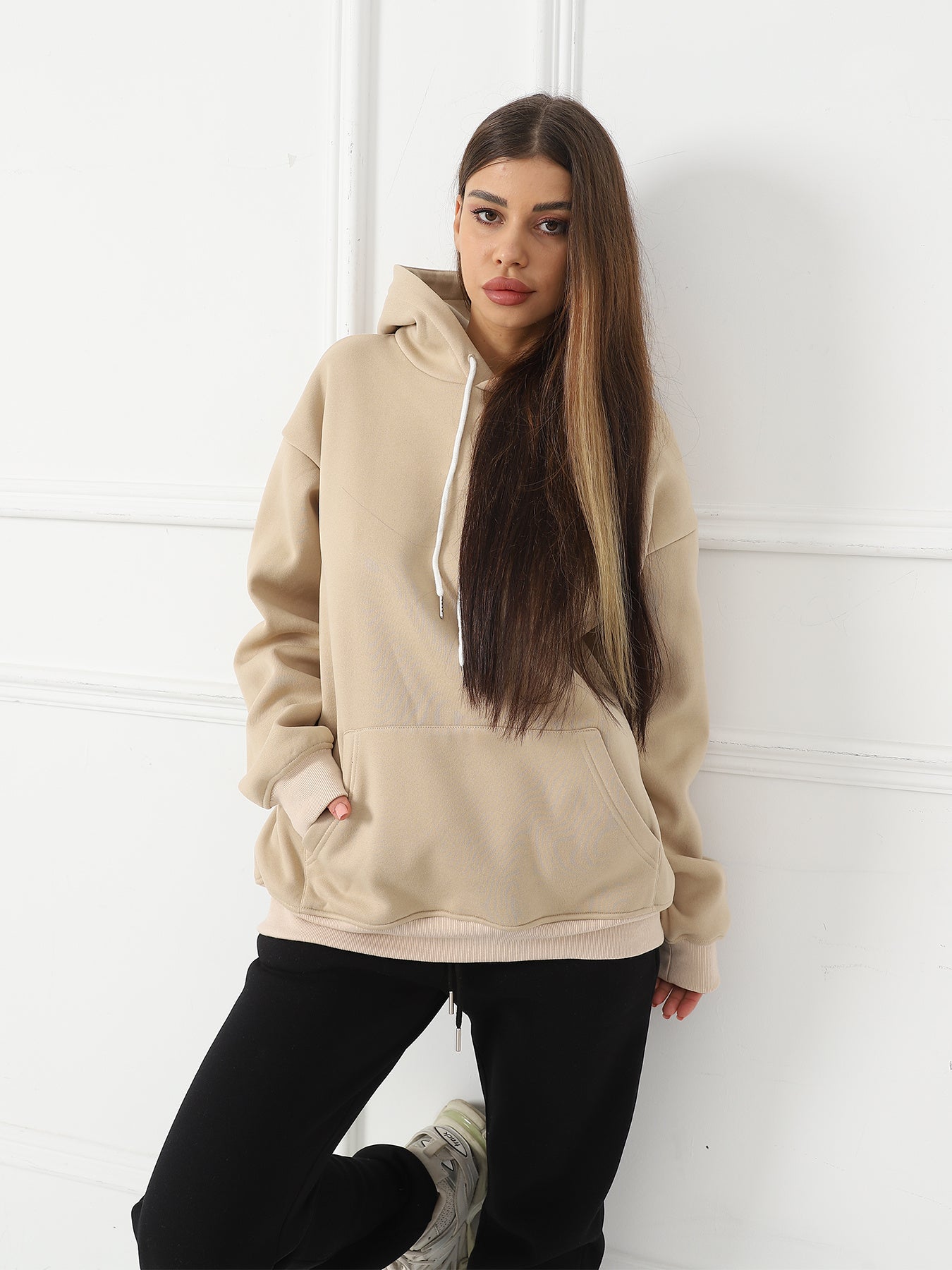 Women's Fashionable Casual Printed Long Sleeved Sweatshirt - Sophinity