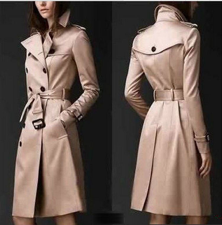 Double - breasted Trench Coat - Sophinity