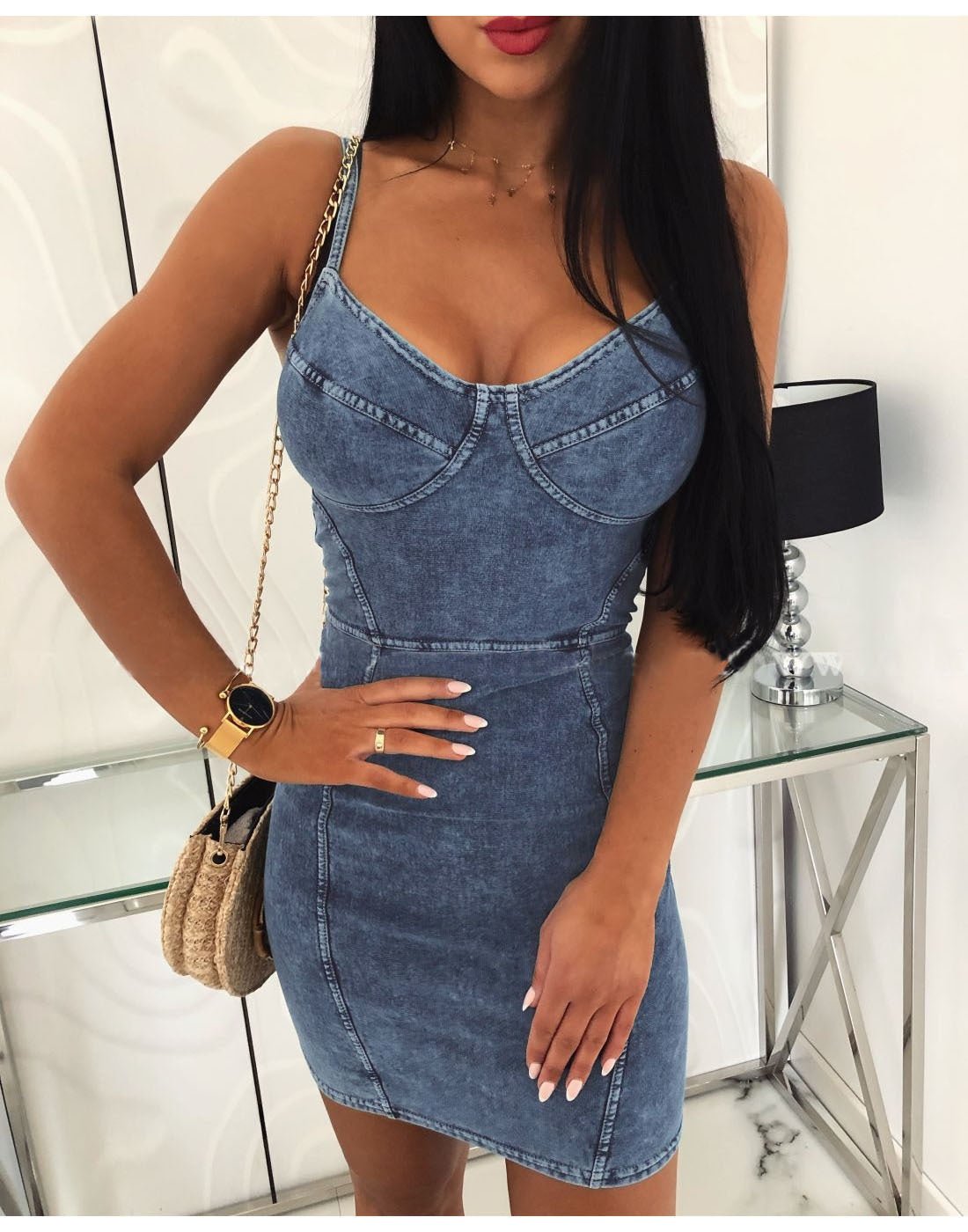 Denim hip dress - Sophinity