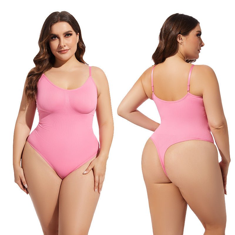 Women's Fashion Simple Seamless Body Shaping Breasted Elastic Jumpsuit - Sophinity